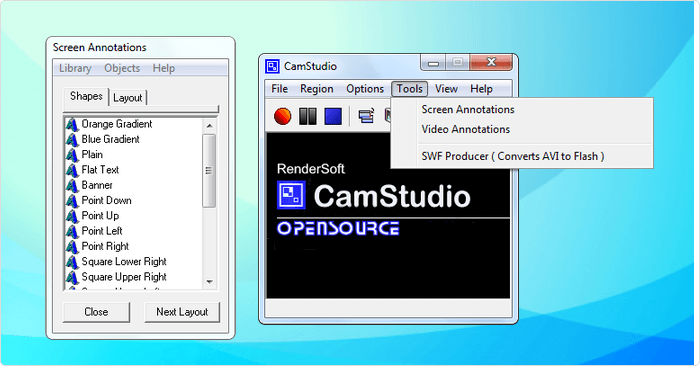 CamStudio - Top 10 Best Screen Recorder Software For Windows