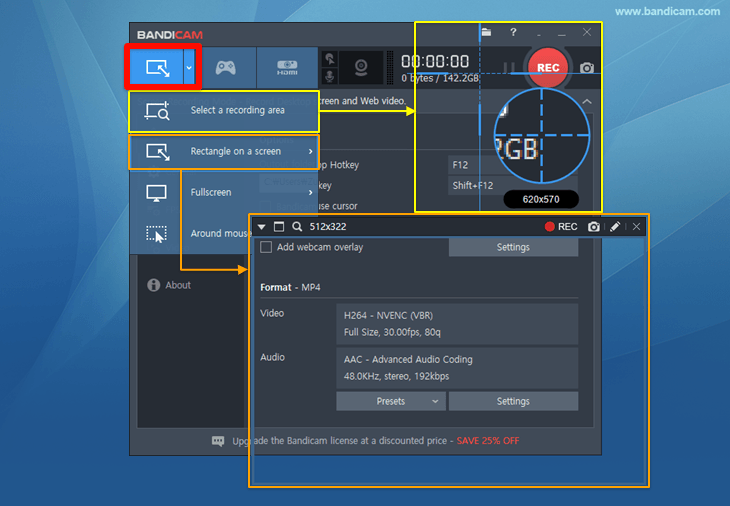 bandicam rectangle screen recording - Top 10 Best Screen Recorder Software For Windows