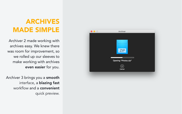 Archiver 3 - Top 8 File Compression Software for Mac