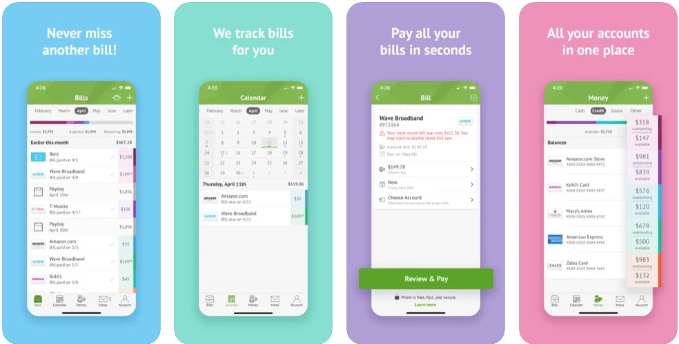 Prism Pay Bills - Top 8 Personal Finance Apps for iOS