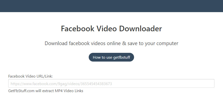 getfbstuff - 7 Best Free Online Facebook Video Downloader