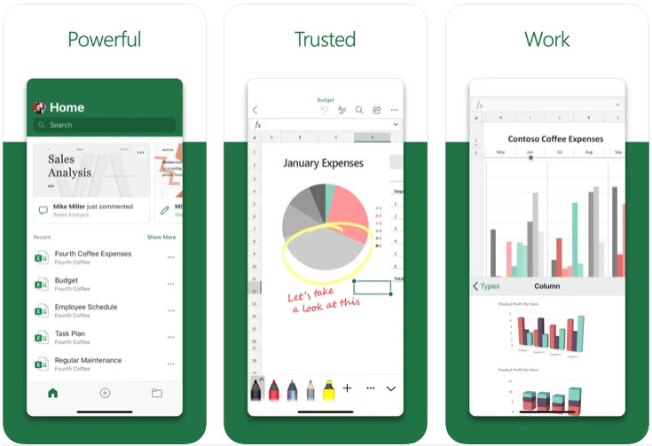 Microsoft - Top 8 Best Excel Viewer/Editor Apps For iOS iPhone