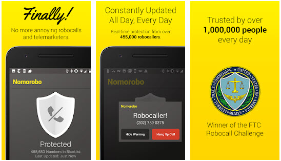 Nomorobo Robocall Blocking - Top Call Blocker Apps for Android