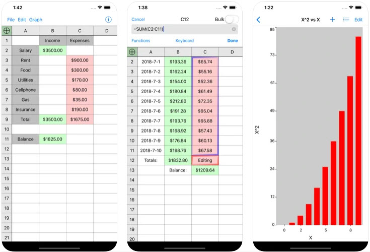 Utility Spreadshee‪t‬ - Top 8 Best Excel Viewer/Editor Apps For iOS iPhone