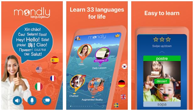 mondly - Top Language Learning Apps for Android