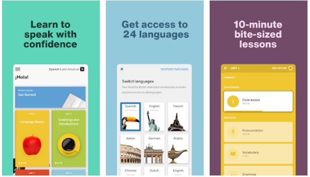 rosetta stone - Top Language Learning Apps for Android