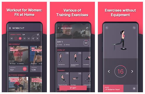 fit - 10 Best Women Workout Android Apps + Home Workouts