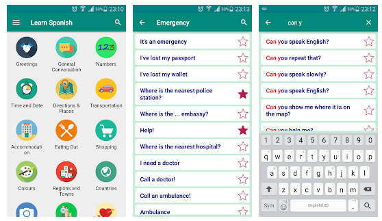 learn spanish - Top Offline Language Learning Apps for Android