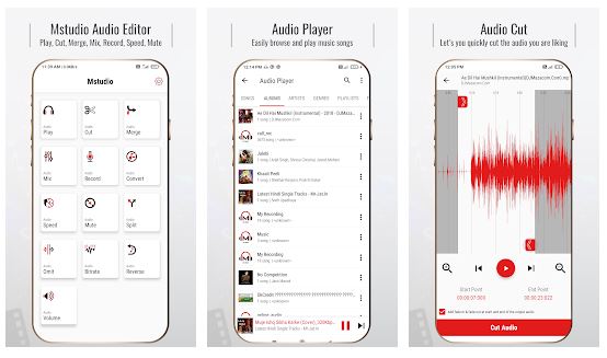 mstudio - Top Audio Editing Apps for Android