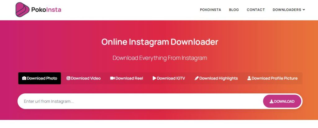 pokoinsta 1 - Best Instagram Video Downloaders For Free and Online