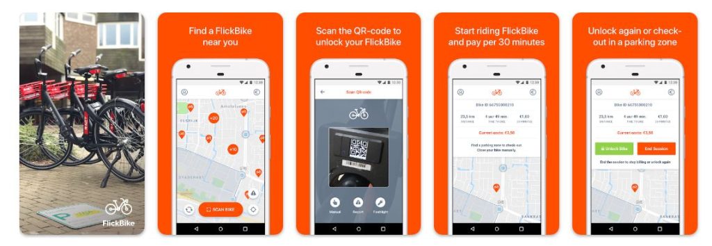 FlickBike - Top Bike Rental Apps in the Netherlands