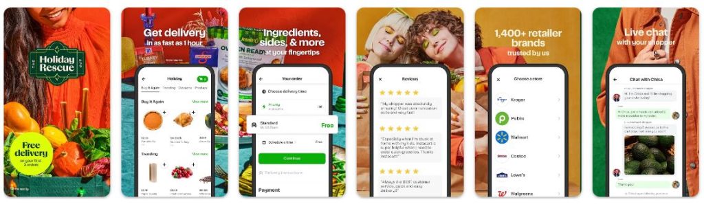 Instacart - Top 10 Food Delivery Apps in the USA