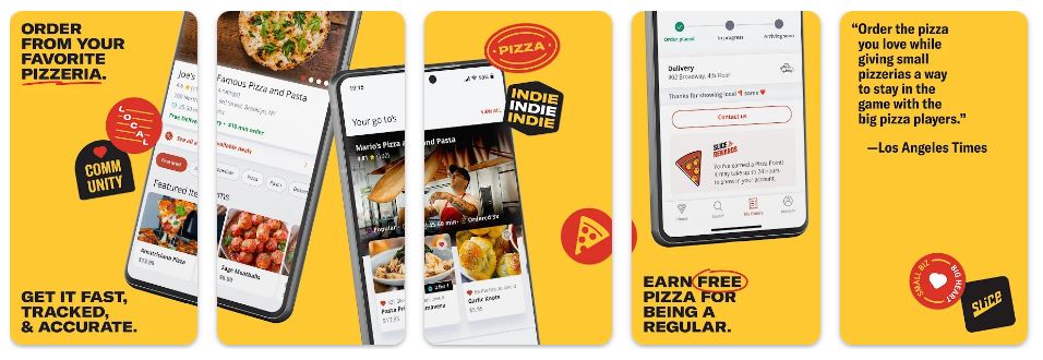 Slice - Top 10 Food Delivery Apps in the USA