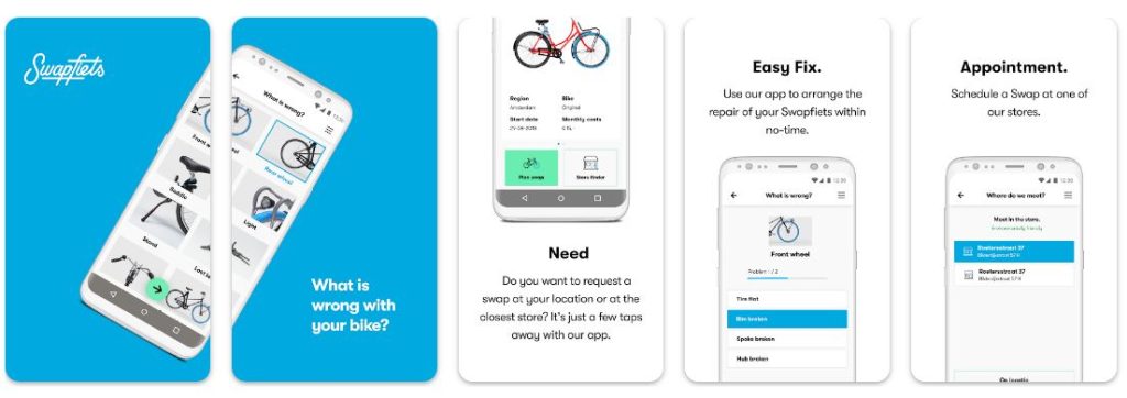 Swapfiets - Top Bike Rental Apps in the Netherlands