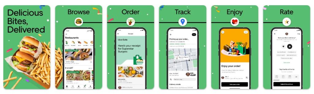 Uber Eats - Top 10 Food Delivery Apps in the USA