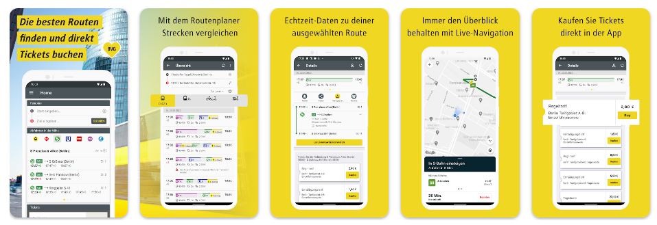 BVG - Top Public Transportation Apps In Germany