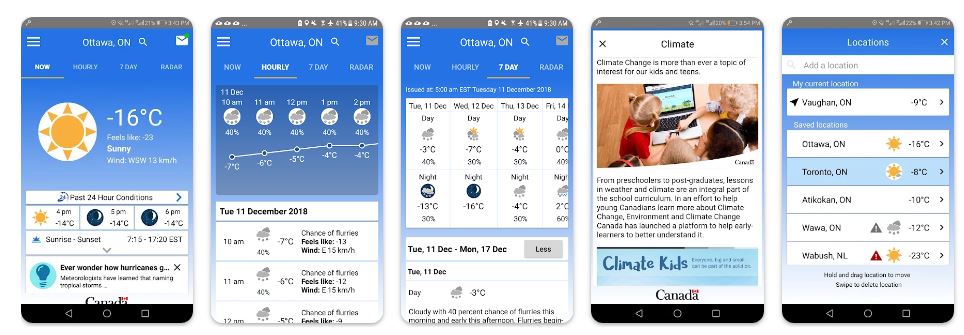 Environment Canada Weather - Top Tornado Alert Apps in Canada