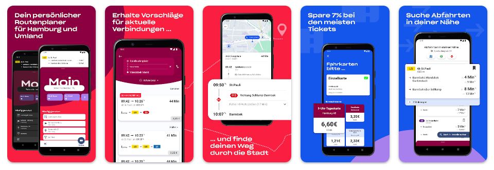 HVV - Top Public Transportation Apps In Germany