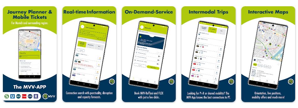 MVV - Top Public Transportation Apps In Germany