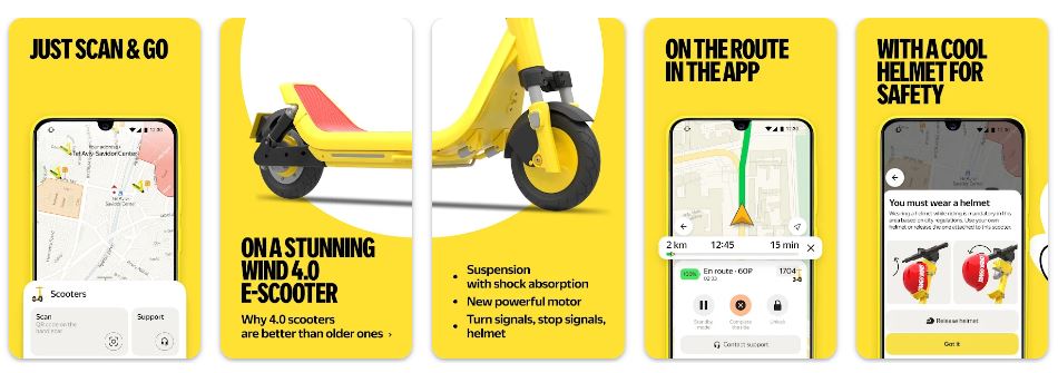 Wind - 10 Top Electric Scooter Rental Apps in Germany: A Guide for Travelers and Locals