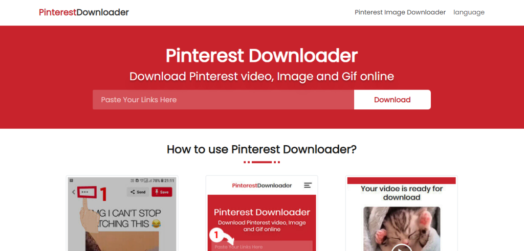 image 1 - Top 7 Alternatives for PokoPin Online Pinterest Downloader